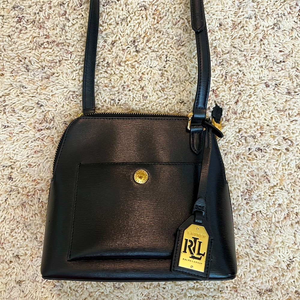 NWOT Ralph Lauren Smooth Leather Crossbody Bag